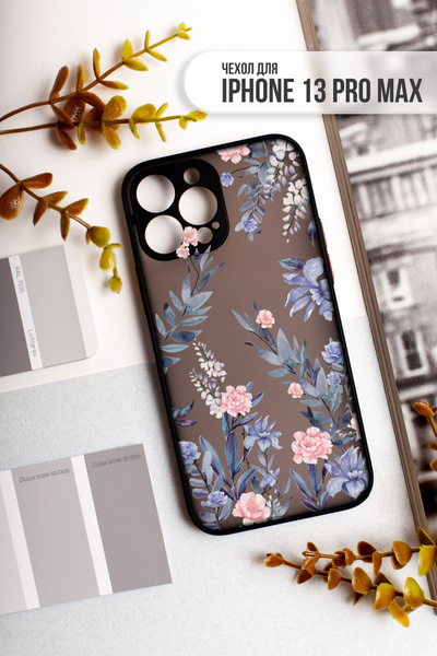 Чехол для iPhone 13 Pro Max дизайн "Цветы/Flowers" (Цветы, 01) - купить ...