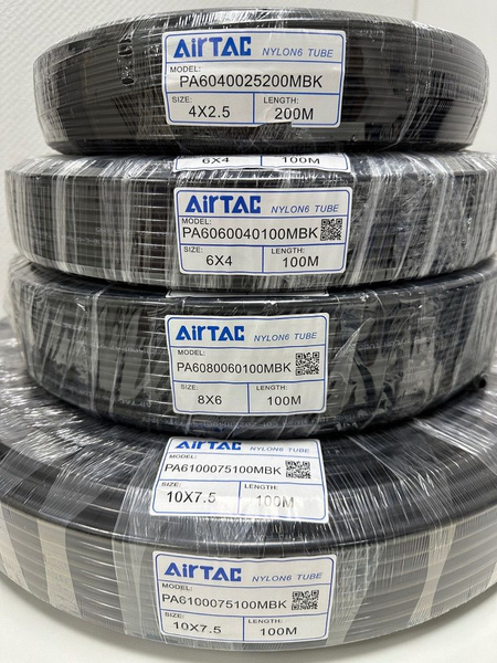Шланг пневматический полиамидный Airtac PA6080060100MBK, диаметр 8/6 мм ...