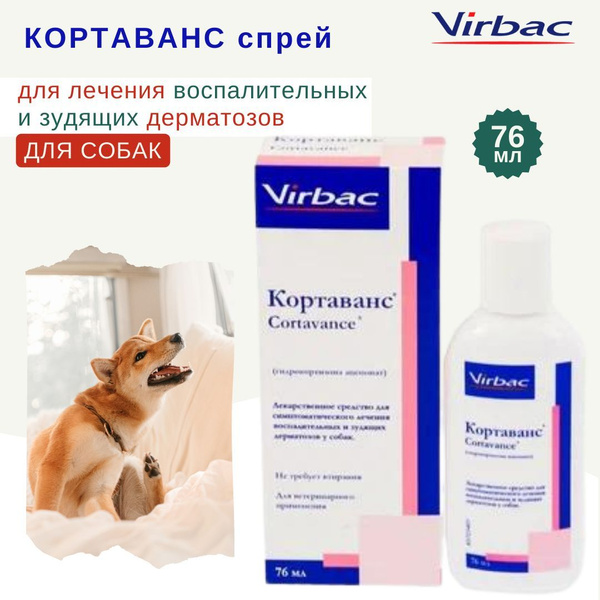 Кортаванс спрей для лечения воспалительных и зудящих дерматозов у собак ...