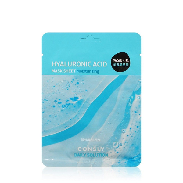 Суперувлажняющая маска для лица Consly Hyaluronic Acid с гиалуроновой ...