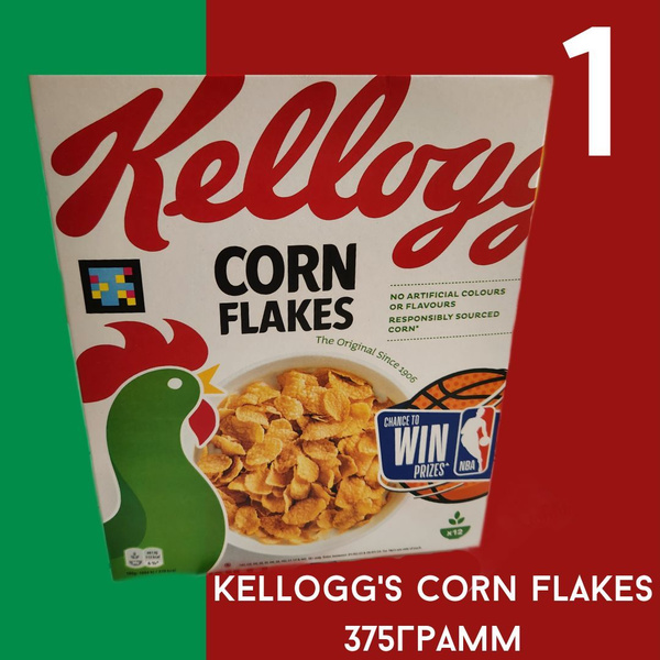 Готовый завтрак Kellogg's Corn Flakes 375 грамм / Хлопья Келлогс Корн ...