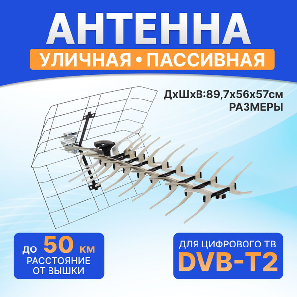 Антенна для цифрового тв уличная Rexant DVB-T2 - купить с доставкой по ...