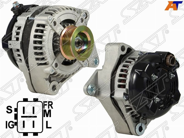 Генератор Toyota Land Cruiser (J100,J200) 98-12 / Lexus GX 02-09 (2UZFE 12V 140A)