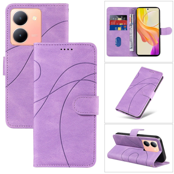 Чехол книжка для Vivo Y36 4G и Y27s / Виво У36 4G и У27s хлястиком и ...