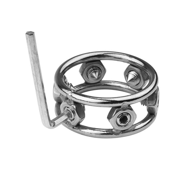 CalExotics Alloy Metallic Ring M - широкое металлическое эрекционное кольцо, 3,75 см