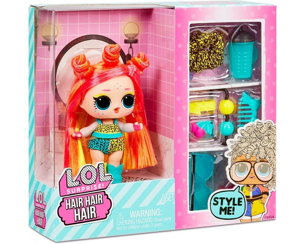 Кукла ЛОЛ с волосами оранжевая LOL Surprise Hair Hairgoals Orange ...