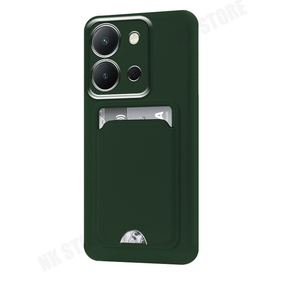 Силиконовый чехол для Vivo Y36 / Виво У36 с карманом для пластиковых ...