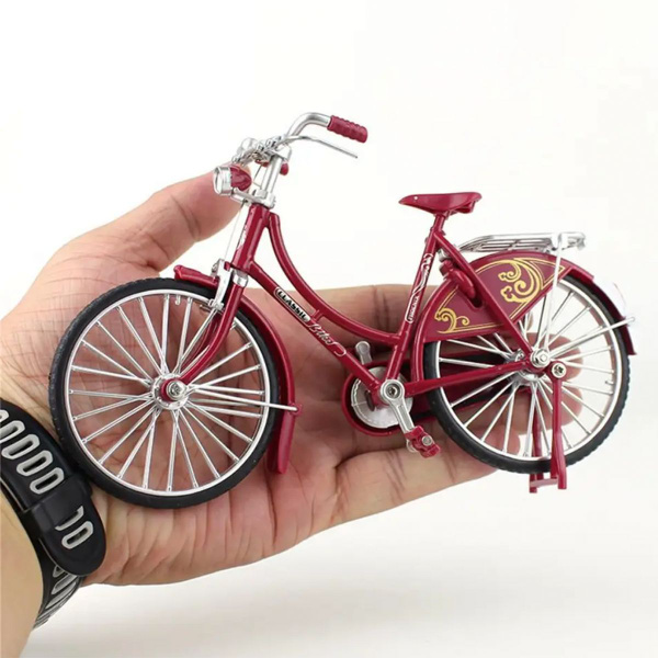 1: 10 Модель ретро - сплавного велосипеда Мужской мини - металлический ...