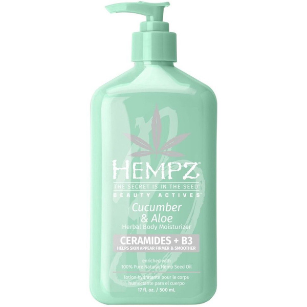Hempz Молочко для тела c церамидами и B3 Огурец и Алоэ Beauty Actives ...