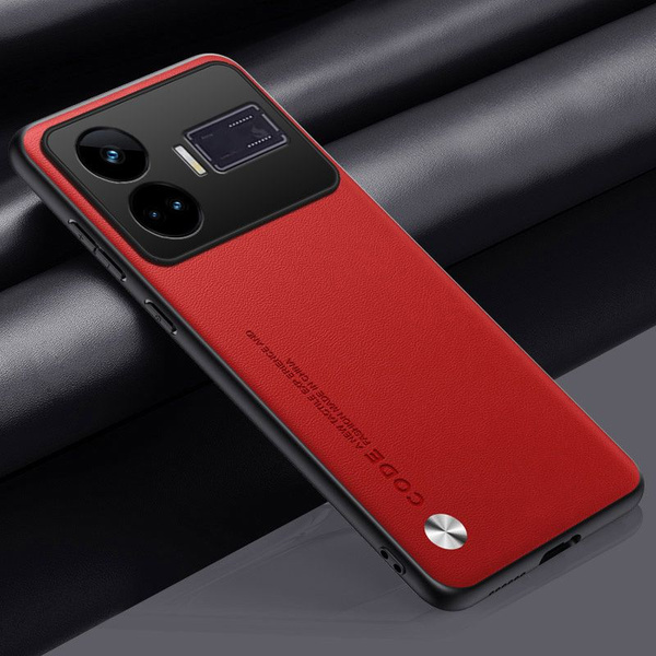 Чехол для Realme GT 5 (Реалми ГТ 5, Рилми GT5) Кожаный, противоударный ...
