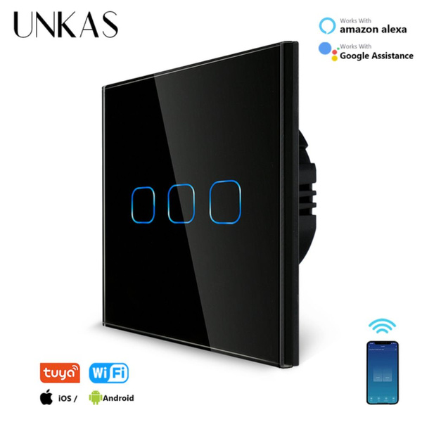 Tuya Wifi световой выключатель 1/2/3/4 переключатель посредством Smart ...