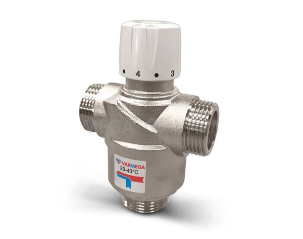 Термостатический смесительный клапан VARMEGA -Т25 3х1 н.р. 20-43, Kv3,2 ...