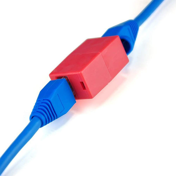 Проходной адаптер, соединитель интернет кабеля RJ45-RJ45, разъем для ...