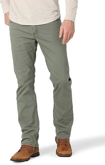Wrangler Authentics Jeans Slim Fit A Gamba Dritta Per Uomo – Denim Elasticizzato Con Chiusura Cerniera E 5 Tasche - 4