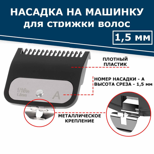 Насадка Premium 1,5мм на машинку для стрижки волос - купить с доставкой ...