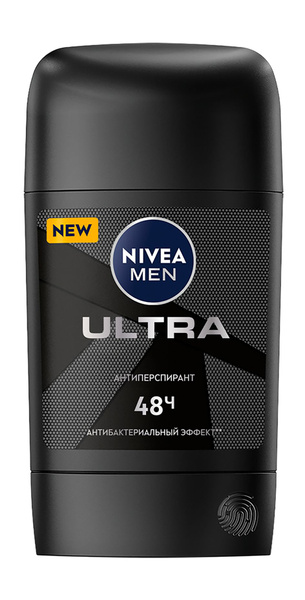 NIVEA Дезодорант-антиперспирант стик Nivea Men Ultra, 50 мл - купить с ...