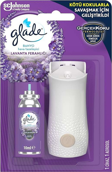 Glade Освежитель Воздуха Мини-Спрей "Освежающая Лаванда + Сменный ...