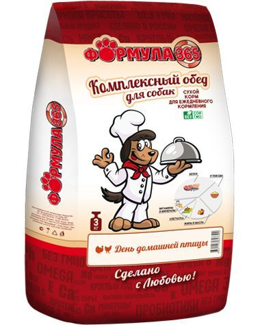 Zooring Зооринг корм для собак ФОРМУЛА-365 ДЕНЬ ДОМАШНЕЙ ПТИЦЫ 3кг Для ...