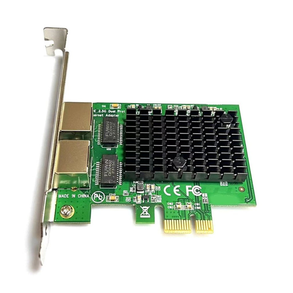 Двухпортовый сетевой адаптер PCIE до 2,5 ГБ RTL8125, разъем для набора ...