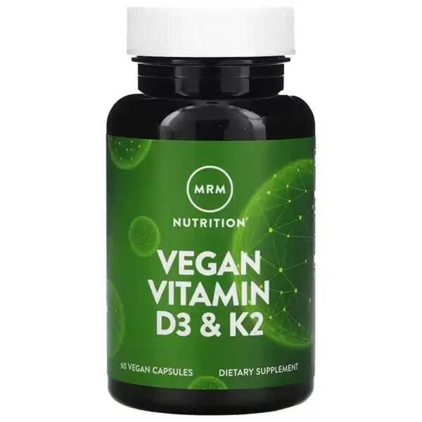Витамины D3 и K2 пищевая добавка MRM Nutrition, 60 веганских капсул ...