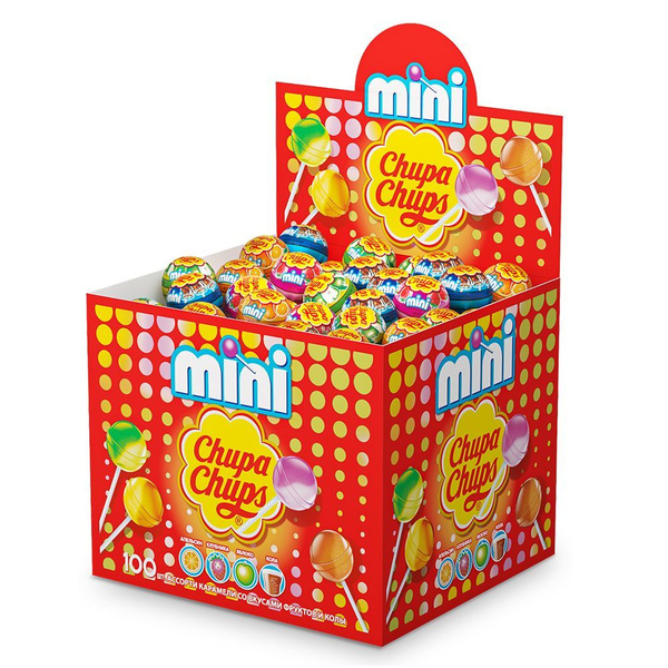 Карамель Chupa Chups Mini (ЧУПА ЧУПС мини), 100 шт по 6г - купить с ...