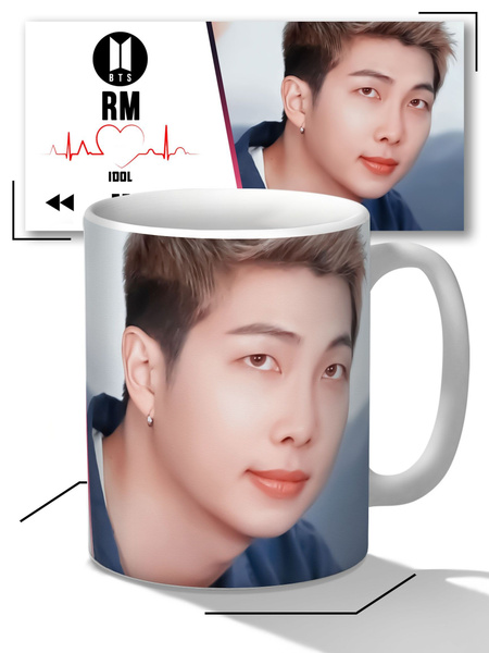 Кружка "Ким Нам Джун Kim Nam-joon RM ЭрЭм BTS 8", 330 мл - купить по ...