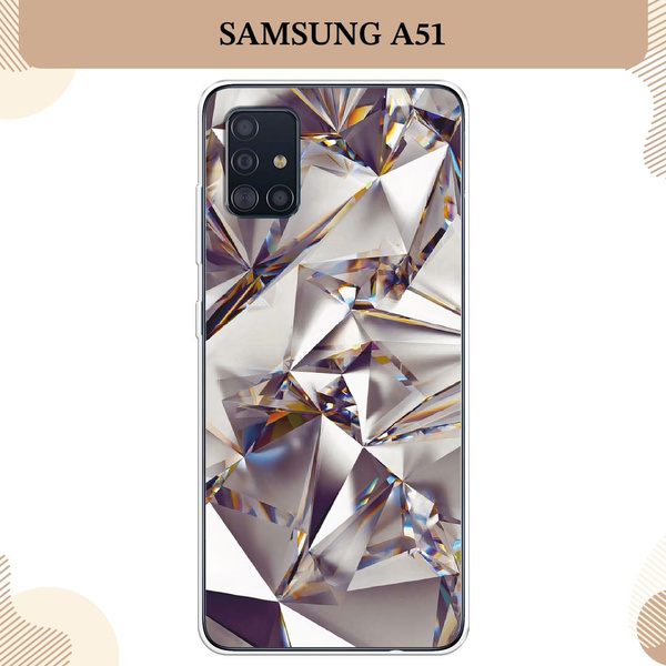 Силиконовый чехол на Samsung Galaxy A51 / Самсунг А51 Бриллианты ...
