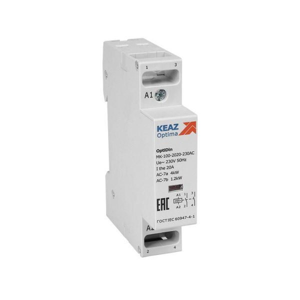 Контактор модульный OptiDin MK-100-2011-230AC КЭАЗ 321131 купить на ...