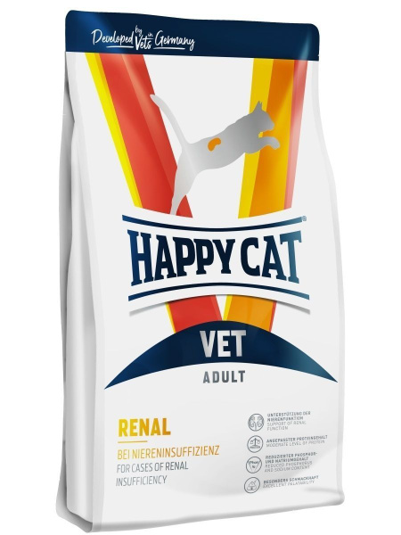 Happy Cat Renal Корм сухой для кошек с почечной недостаточностью, 300г ...