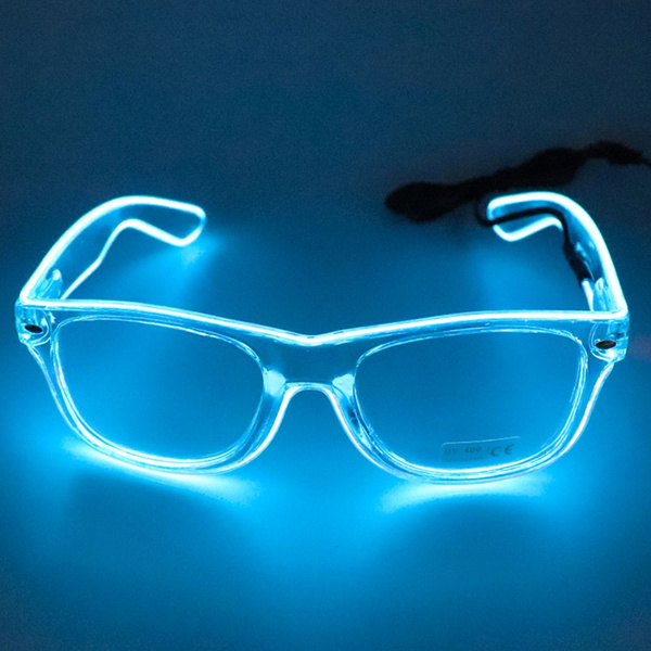 Светодиодные очки 10 цветов по желанию с подсветкой El Wire Neon ...