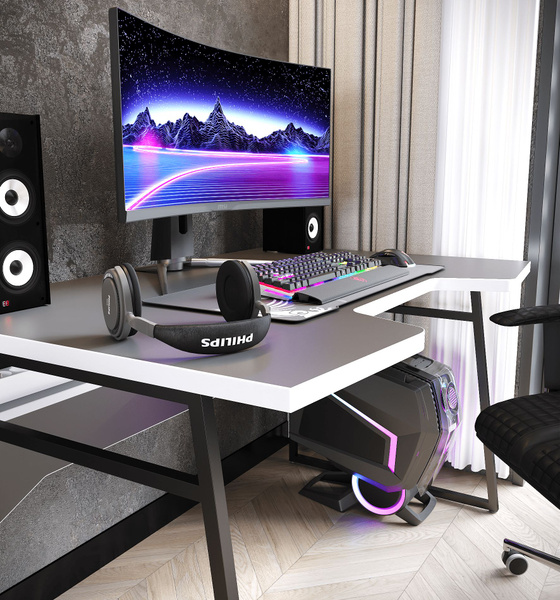 Игровой компьютерный стол БазисВуд GAMER_MT, 117х77х75 см - купить по ...