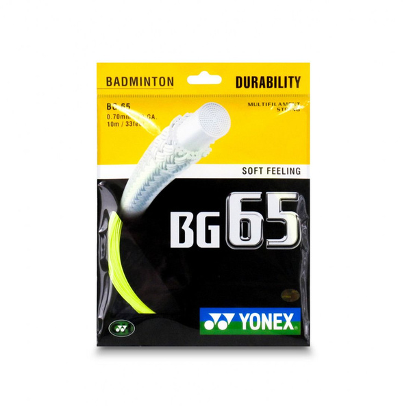 Струна для бадминтона Yonex BG-65 (10м.) Yellow - купить с доставкой по ...