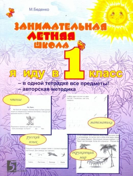 Занимательная летняя школа. Я иду в 1-ый класс. Авторская методика ...