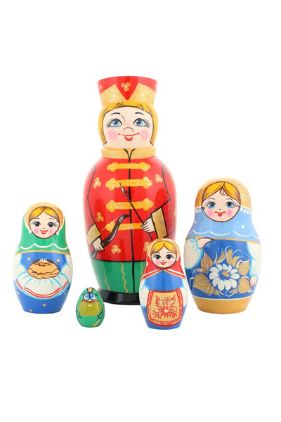 Матрешка вятская Иван-Царевич, 5 мест, 20см (11400) - купить по ...