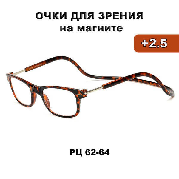 Готовые очки для зрения на магните +2.50 купить на OZON по низкой цене ...