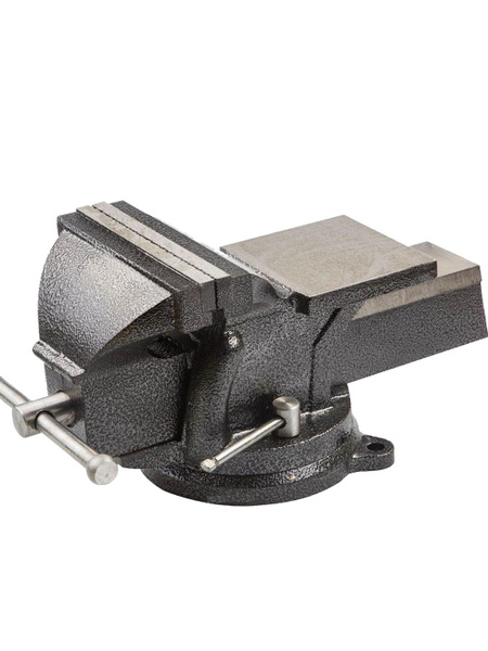 Тиски универсальные, 150 мм синие, поворотный с наковальней - купить по ...