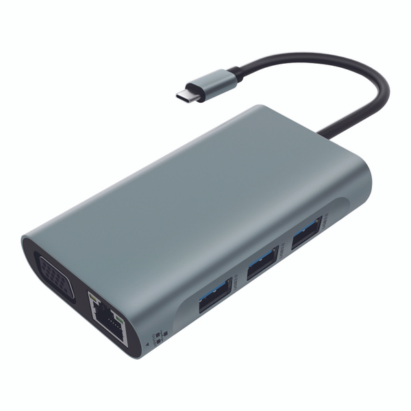 Док-станция USB C, BAOCED 7 в 1 Док-станция для двух мониторов с HDMI и ...