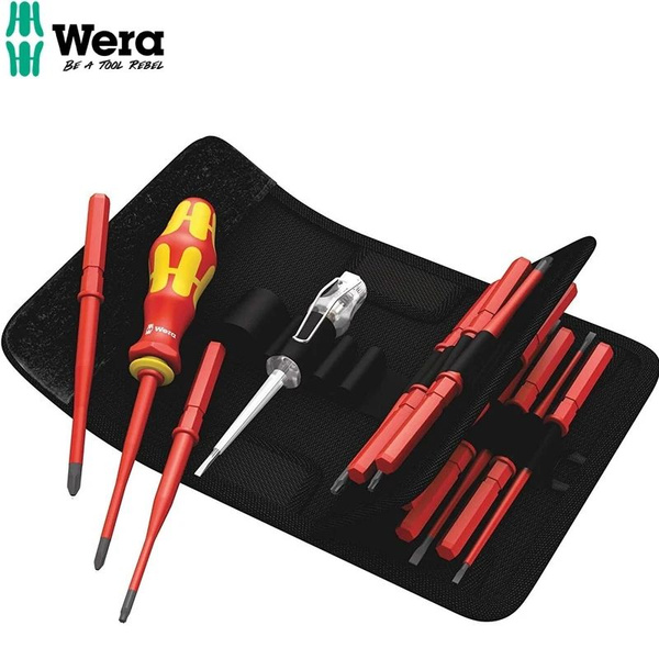 Wera Kraftform Kompakt VDE 16 extra slim 1 Tool Finder, 16-delig - prachtige VDE set | 05006608001