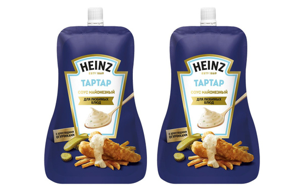 Соус Heinz Майонезный Тартар, 2 уп по 200 г купить на OZON по низкой ...