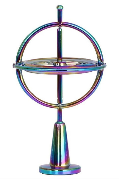 Гироскоп металлический круглый на подставке Rainbow - купить с ...