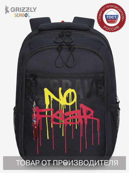 Рюкзак школьный для мальчика подростка Grizzly / портфель ...