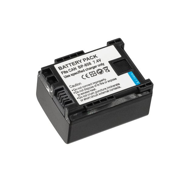2 X Batteria BP 808 Compatibile Canon – Sostituisce BP808 Per Videocamere Legria FS22, FS36, HF G10, VIXIA E Altri Modelli - 3
