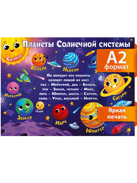 Плакат Мир поздравлений Космос купить по выгодной цене в интернет ...