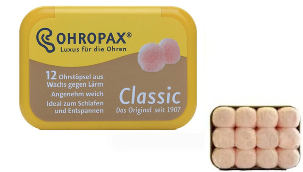 Мини - пробки для ушей OHROPAX, пакет из 6 штук(Немецкое производство ...
