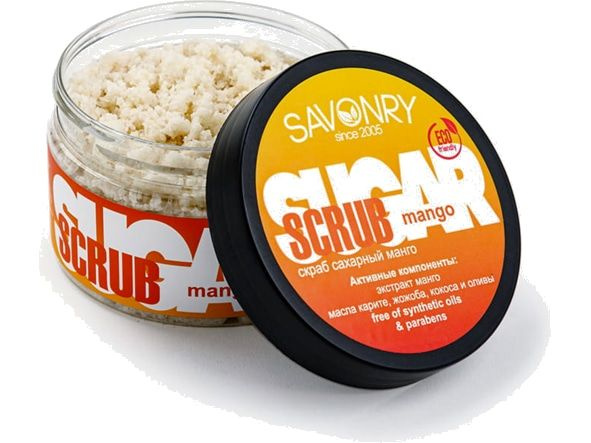 Скраб сахарный для тела Savonry MANGO - купить с доставкой по выгодным ...