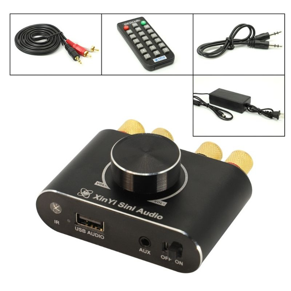 Bluetooth-совместимый стереоусилитель 5,1, приемник, мини-усилитель Hi ...