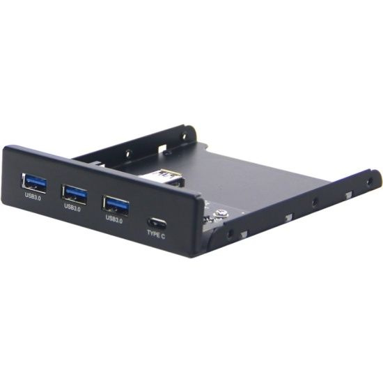 Планка адаптер переходник USB 3.0 x 3 + USB Type C x 1 на переднюю ...