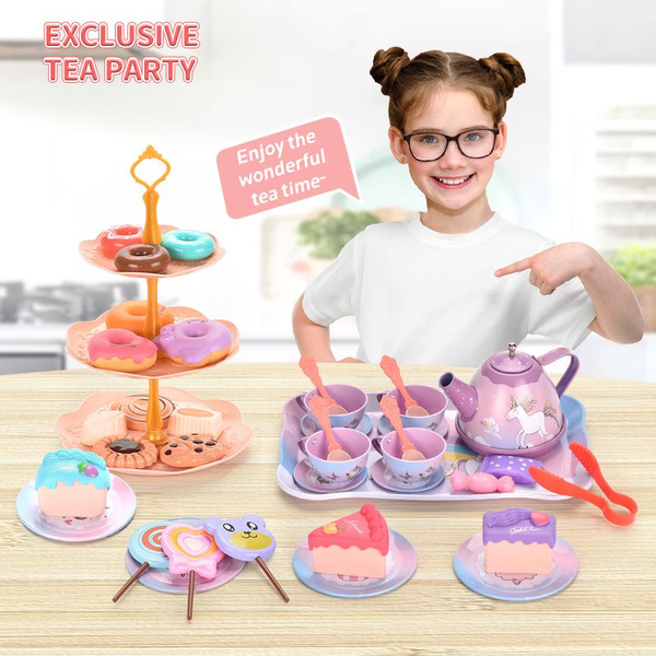 Детский чайный сервиз Magic Unicorn для девочек 48 предметов - купить с ...