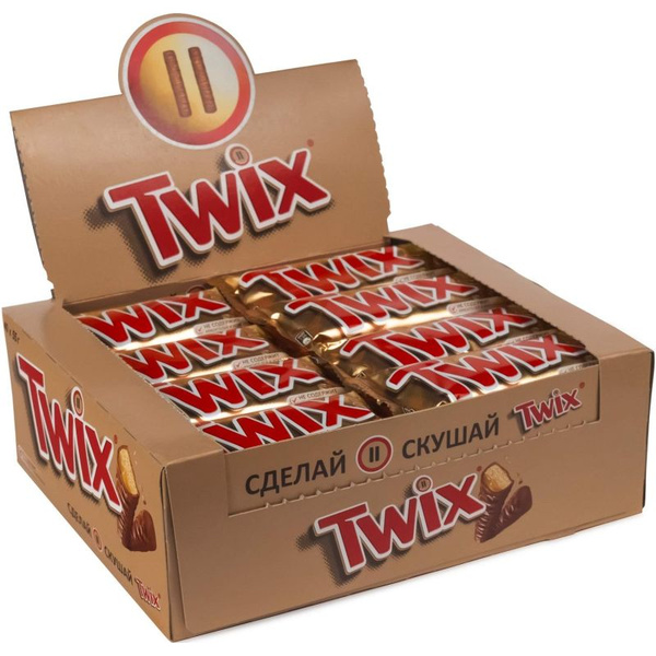 Twix Шоколадный батончик 55 г, 40 шт купить на OZON по низкой цене ...