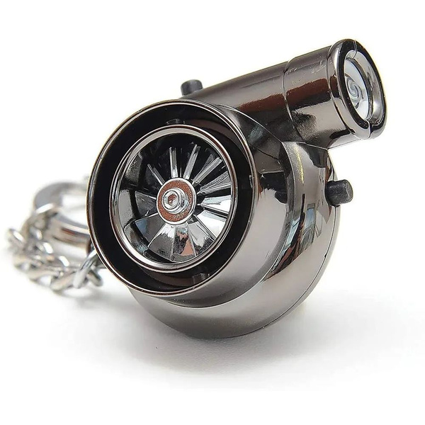 Брелок-турбина, ветрозащитный, зарядка USB, металл, вращающиеся лопасти ...